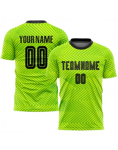 Best Pro Custom Neon Green Black Sublimation Soccer Uniform Jersey