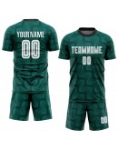 Best Pro Custom Green White-Black Sublimation Soccer Uniform Jersey