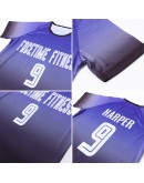 Best Pro Custom Purple White-Black Sublimation Fade Fashion Soccer Uniform Jersey