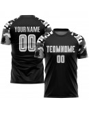 Best Pro Custom Black White-Camo Sublimation Soccer Uniform Jersey