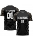 Best Pro Custom Black White-Camo Sublimation Soccer Uniform Jersey