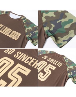 Best Pro Custom Olive Vegas Gold-Camo Sublimation Salute To Service Soccer Uniform Jersey