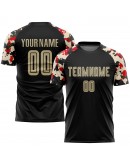 Best Pro Custom Black Vegas Gold-Camo Sublimation Soccer Uniform Jersey