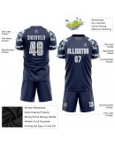 Best Pro Custom Navy White-Camo Sublimation Soccer Uniform Jersey
