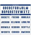 Best Pro Custom White Royal Sublimation Soccer Uniform Jersey