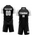 Best Pro Custom Black White Sublimation Soccer Uniform Jersey