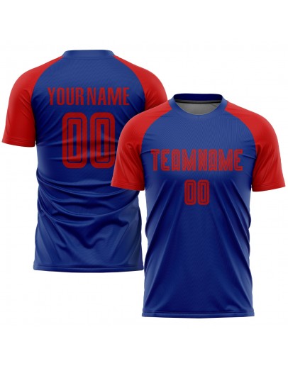 Best Pro Custom Royal Red Sublimation Soccer Uniform Jersey