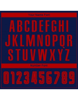 Best Pro Custom Navy Red Sublimation Soccer Uniform Jersey