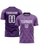 Best Pro Custom Purple White Sublimation Soccer Uniform Jersey
