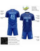 Best Pro Custom Royal Light Blue Sublimation Soccer Uniform Jersey