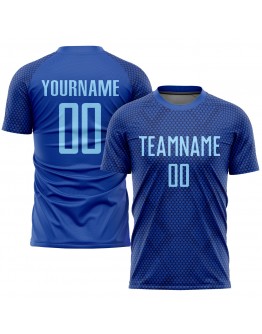 Best Pro Custom Royal Light Blue Sublimation Soccer Uniform Jersey
