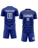 Best Pro Custom Royal White-Navy Sublimation Soccer Uniform Jersey