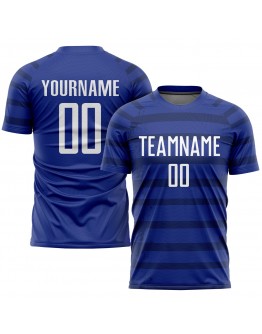 Best Pro Custom Royal White-Navy Sublimation Soccer Uniform Jersey
