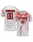 Best Pro Custom White Red-Black Sublimation Soccer Uniform Jersey