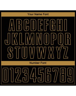 Best Pro Custom Black Old Gold-Red Sublimation Soccer Uniform Jersey