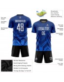 Best Pro Custom Royal White-Navy Sublimation Soccer Uniform Jersey
