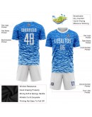 Best Pro Custom Royal White Sublimation Soccer Uniform Jersey