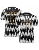 Best Pro Custom White Black-Old Gold Sublimation Soccer Uniform Jersey