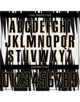 Best Pro Custom White Black-Old Gold Sublimation Soccer Uniform Jersey