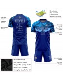 Best Pro Custom Royal Royal-Light Blue Sublimation Soccer Uniform Jersey