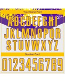 Best Pro Custom White Gold-Purple Sublimation Soccer Uniform Jersey