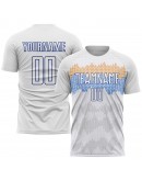 Best Pro Custom White Royal Sublimation Soccer Uniform Jersey