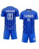 Best Pro Custom Royal White Sublimation Soccer Uniform Jersey