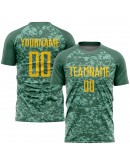 Best Pro Custom Olive Gold Sublimation Salute To Service Soccer Uniform Jersey
