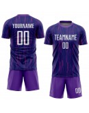 Best Pro Custom Purple White Sublimation Soccer Uniform Jersey