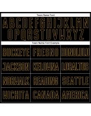 Best Pro Custom White Black-Old Gold Sublimation Split Fashion Soccer Uniform Jersey