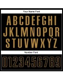 Best Pro Custom White Black-Old Gold Sublimation Split Fashion Soccer Uniform Jersey