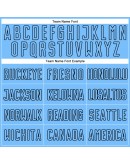 Best Pro Custom White Light Blue-Black Sublimation Split Fashion Soccer Uniform Jersey