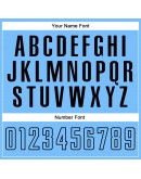 Best Pro Custom White Light Blue-Black Sublimation Split Fashion Soccer Uniform Jersey