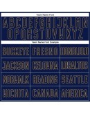 Best Pro Custom White Navy-Old Gold Sublimation Split Fashion Soccer Uniform Jersey