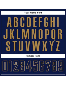 Best Pro Custom White Navy-Old Gold Sublimation Split Fashion Soccer Uniform Jersey