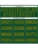 Best Pro Custom White Green-Gold Sublimation Split Fashion Soccer Uniform Jersey