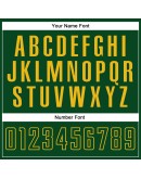 Best Pro Custom White Green-Gold Sublimation Split Fashion Soccer Uniform Jersey