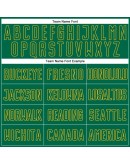 Best Pro Custom White Kelly Green-Gold Sublimation Split Fashion Soccer Uniform Jersey