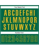 Best Pro Custom White Kelly Green-Gold Sublimation Split Fashion Soccer Uniform Jersey