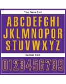 Best Pro Custom White Purple-Gold Sublimation Split Fashion Soccer Uniform Jersey