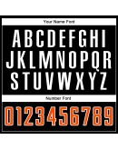 Best Pro Custom Black Orange-White Sublimation Split Fashion Soccer Uniform Jersey