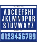 Best Pro Custom Royal Light Blue-Gold Sublimation Split Fashion Soccer Uniform Jersey