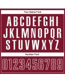 Best Pro Custom Gray Crimson-White Sublimation Split Fashion Soccer Uniform Jersey