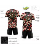 Best Pro Custom Camo Olive-Black Sublimation Salute To Service Soccer Uniform Jersey