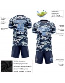 Best Pro Custom Camo Light Blue-Royal Sublimation Salute To Service Soccer Uniform Jersey