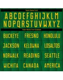 Best Pro Custom Kelly Green Gold Sublimation Soccer Uniform Jersey