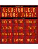 Best Pro Custom Red Gold Sublimation Soccer Uniform Jersey