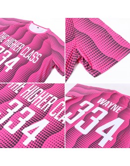 Best Pro Custom Pink White Sublimation Soccer Uniform Jersey