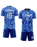 Best Pro Custom Royal White-Light Blue Sublimation Soccer Uniform Jersey