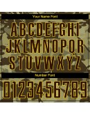 Best Pro Custom Camo Brown-Gold Sublimation Salute To Service Soccer Uniform Jersey